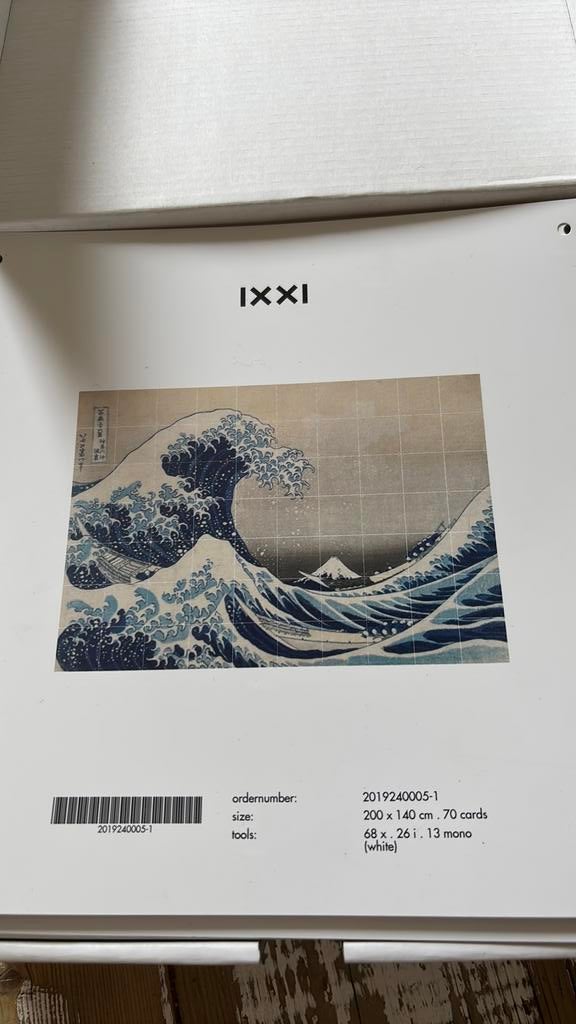 IXXI groot! The great wave of Kanakawe, Antiek en Kunst, Ophalen of Verzenden
