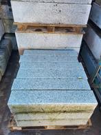 18 stuks Grijs graniet natuursteen stapelblokken, Tuin en Terras, Bielzen en Borders, Ophalen, Biels, Zo goed als nieuw, Natuursteen