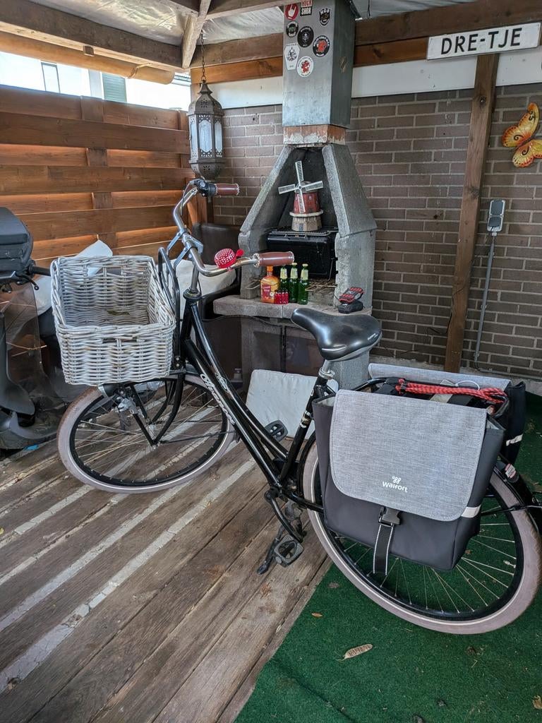 Avancer damesfiets met voordrager en mand, Versnellingen, Ophalen, Overige merken, 53 tot 56 cm