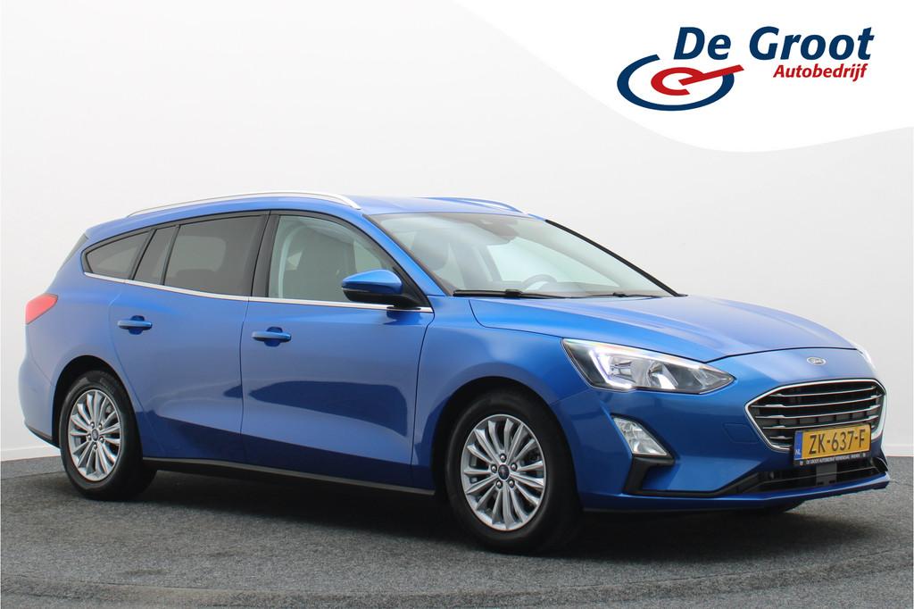 Ford FOCUS Wagon 1.0 EcoBoost Titanium Business Climate, Win, Stof, Gebruikt, 715 kg, Blauw