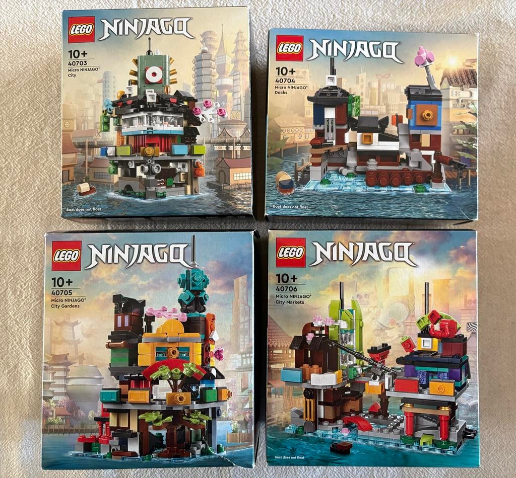 Lego Micro Ninjago complete set 40703-40706, Ophalen of Verzenden, Nieuw, Complete set, Lego