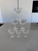 Set van 8 Vintage Kristallen Coupe Glazen nieuwe, Antiek en Kunst, Ophalen of Verzenden
