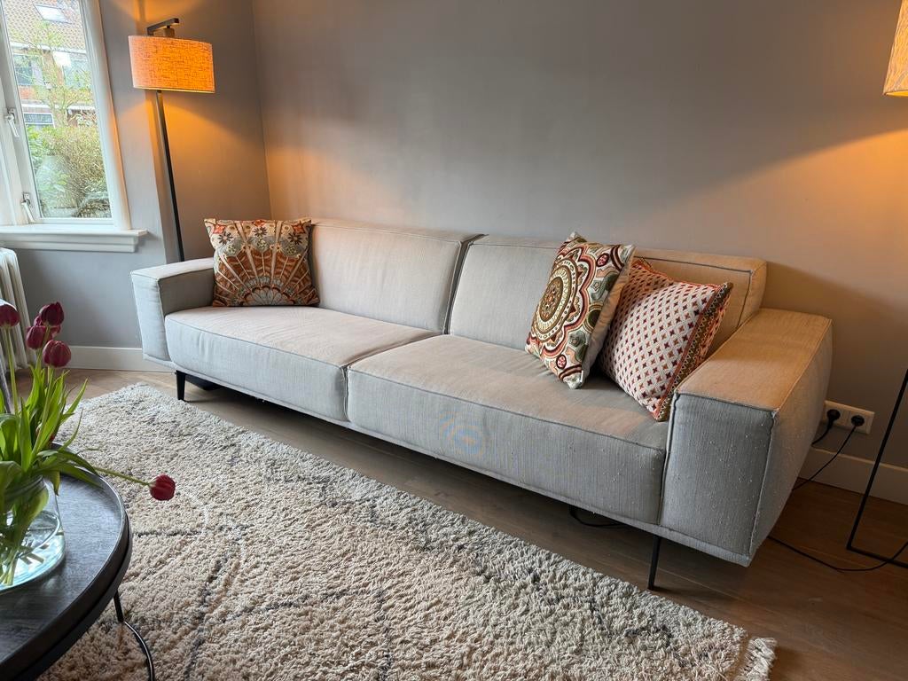 Nomad 4 zits bank grijs, Huis en Inrichting, Ophalen, Gebruikt, 75 tot 100 cm, Rechte bank