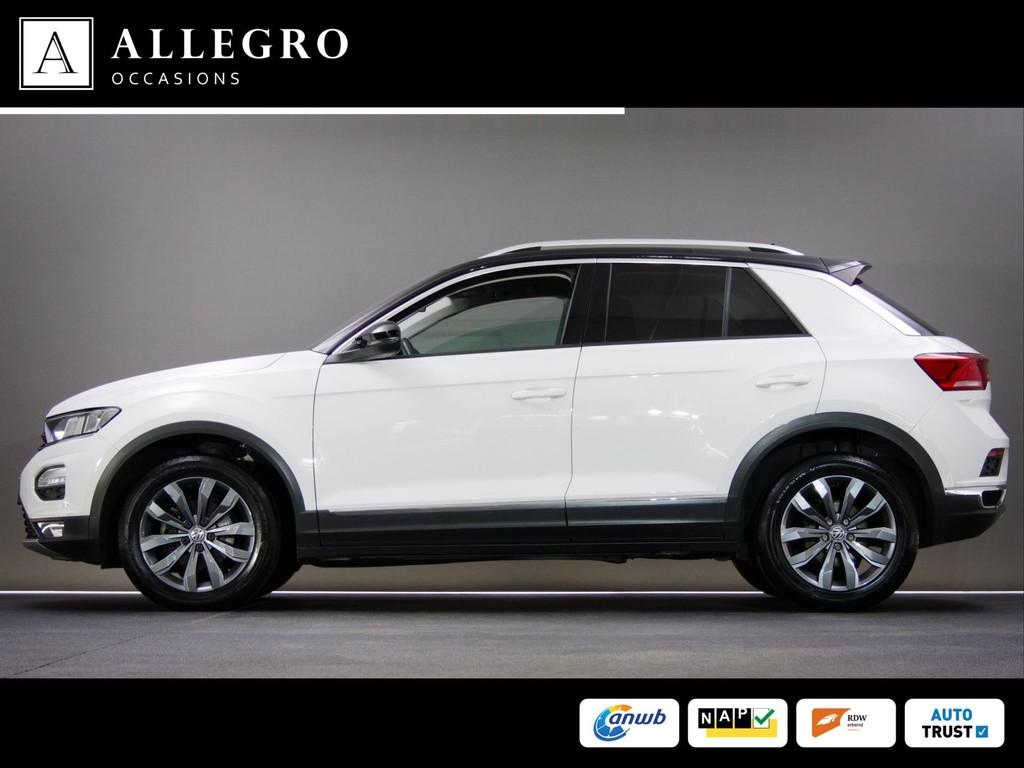 Volkswagen T-Roc 1.0 TSI Style (APPLE CARPLAY / ANDROID AUTO, Voorwielaandrijving, Stof, Gebruikt, Wit