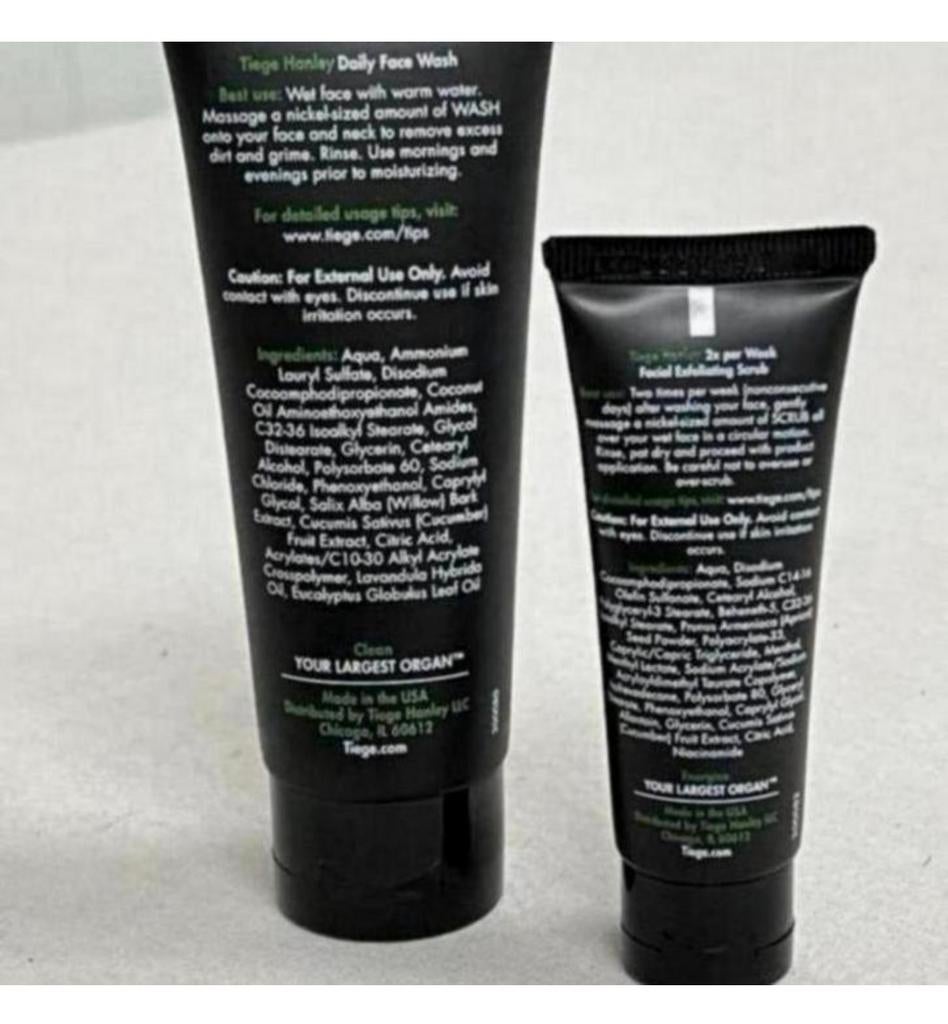 Tiege Hanley Daily face wash + scrub gezichtsreiniging man, Gehele gezicht, Nieuw, Ophalen of Verzenden, H