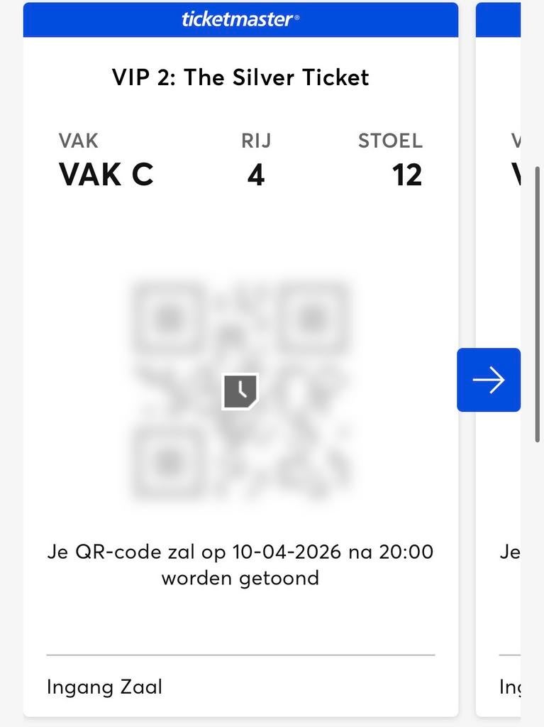 2x Zilver Vip kaarten Matt rife, Twee personen, April