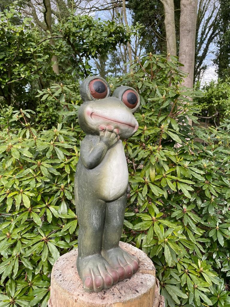 Beeld kikker, tuin, zen, zwembad, vijver yoga 60cm, Tuin en Terras, Tuinbeelden, Ophalen, Nieuw, Kunststof, Dierenbeeld