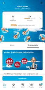 Efteling spaarkaarten - Korting op tickets, Ophalen of Verzenden, Nieuw, Overige typen