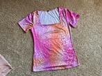 Top korte mouw roze/oranje mt. S, Kleding | Dames, Tops, Ophalen of Verzenden, Zo goed als nieuw, Korte mouw, Roze