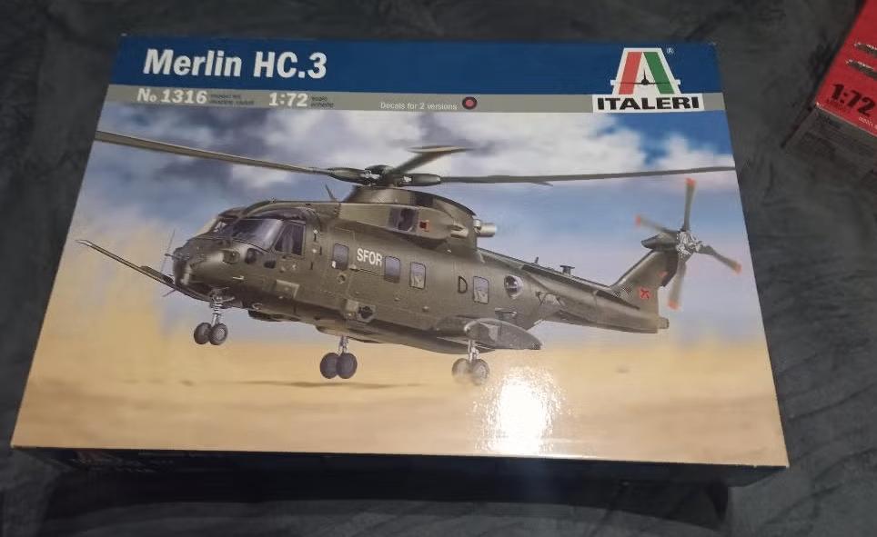 Italeri 1316 Merlin HC.3, 1:72 tot 1:144, Italeri, Helikopter, Nieuw