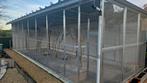 Voliere, kattenren, duiven ren 8,5 meter bij 3 meter, Dieren en Toebehoren, Vogels | Hokken en Kooien, Ophalen, Aluminium, Volière
