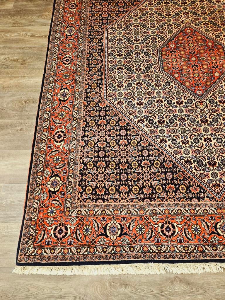 Perzisch Handgeknoopt Bidjar Tapijt. Prachtige kleuren!, Huis en Inrichting, Crème, Perzisch, 200 cm of meer, Ophalen of Verzenden