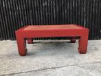 Chinese opium tafel riet ingelegd chinees rood opiumtafel, Antiek en Kunst, Ophalen of Verzenden