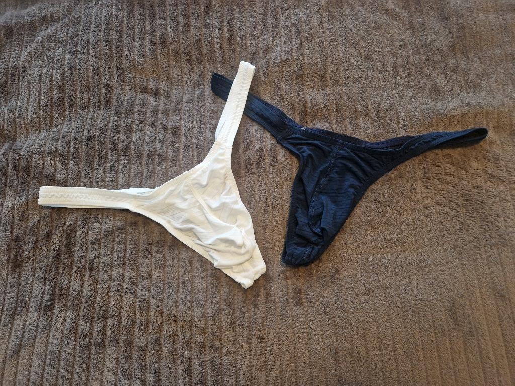 Mooi heren strings  Maat M, Ophalen of Verzenden, Blauw, Slip