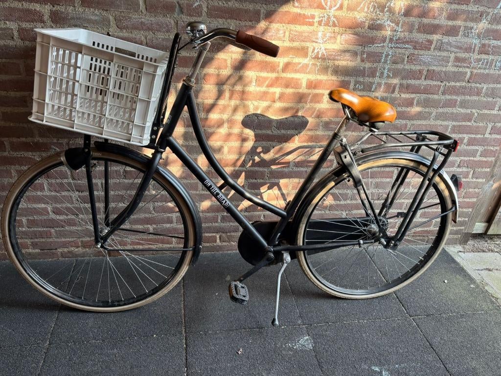 Leuke omafiets 28 inch met krat., Ophalen