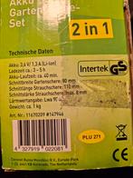 Nieuw Accu Tuinverzorgingsset 2-in-1 - Gras- en Struikschaar, Ophalen of Verzenden