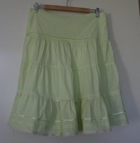 Indian Rose. Rok. Licht Groen. Maat M / L., Kleding | Dames, Maat 38/40 (M), Ophalen of Verzenden, Zo goed als nieuw, Indian Rose