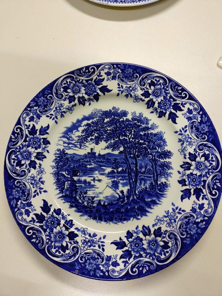 Decoratieve borden, IRONSTONE BROADHURST ENGLISH SCENE, Keramiek, Onbekend, Ophalen of Verzenden, Zo goed als nieuw