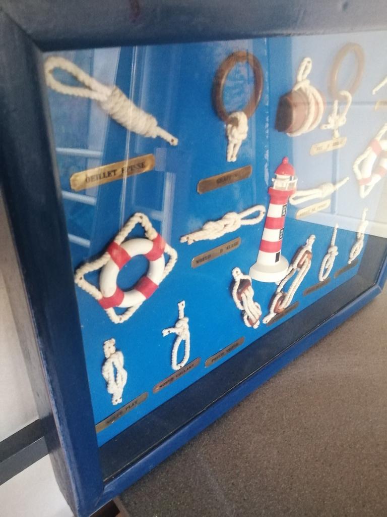 Mooie 3d showcase knopenbord mooie staat 44x34x4 cm, Schaalmodel, Motorboot of Zeilboot, Ophalen of Verzenden, Zo goed als nieuw