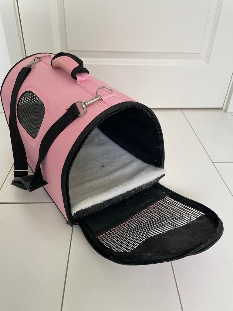 Roze draagtas kitten/kleine kat, Ophalen, Gebruikt