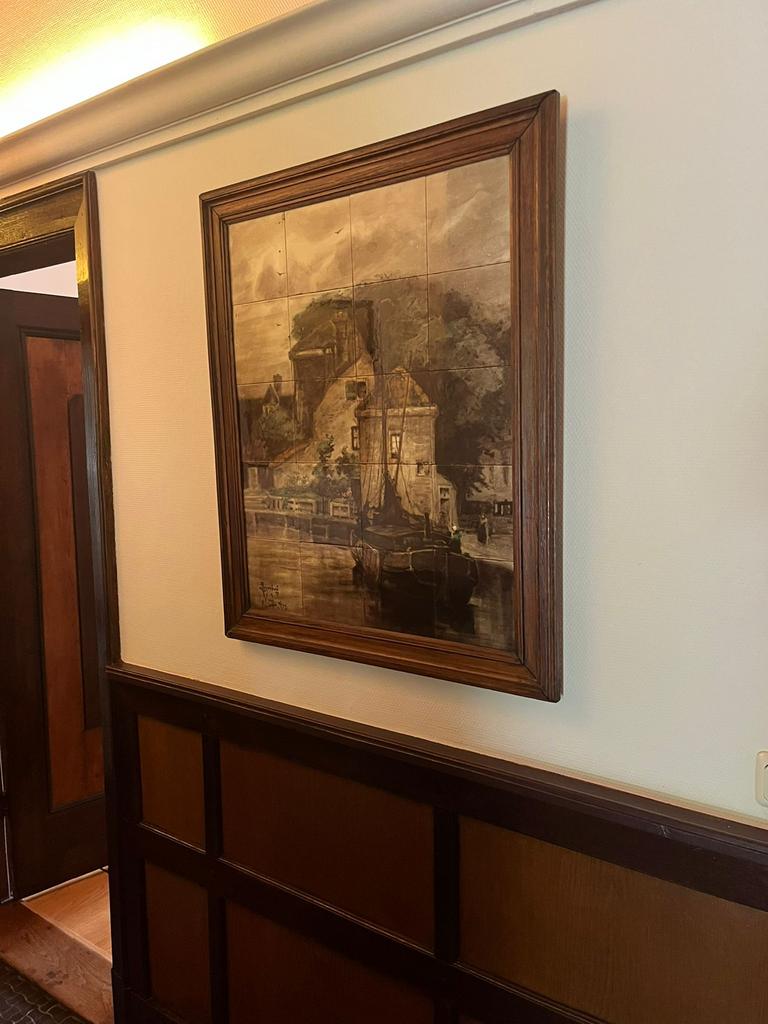 Tegeltableau Rozenburg naar Jacob Maris Den Haag, Ophalen of Verzenden
