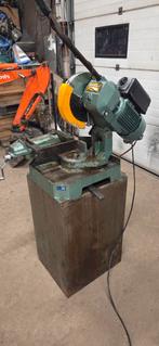 Metaal afkortzaag / koudzaag met bankschroef, Gebruikt, Onbekend, 70 mm of meer, Ophalen of Verzenden