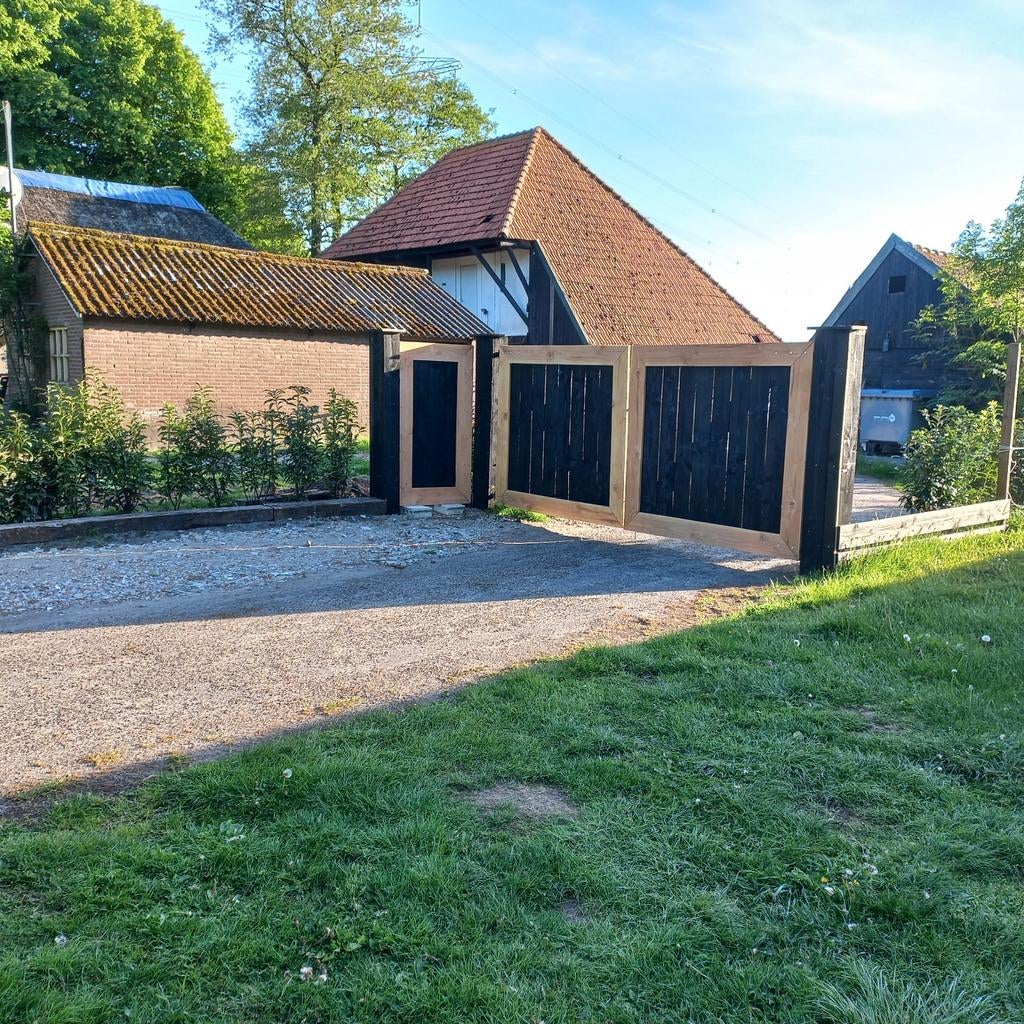 Te koop hekwerken en poorten , hout en staal, Ophalen of Verzenden