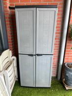 Kunststof Tuinkast/Opbergkast - Grijs, Ophalen, Gebruikt, Kunststof, Overige typen