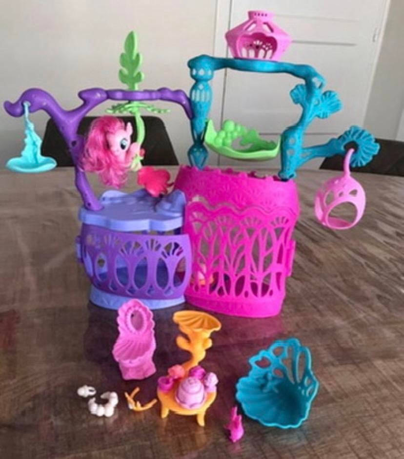 My Little Pony Zeemeermin Kasteel Speelset met Pony, Kinderen en Baby's, Speelgoed | My Little Pony, Ophalen of Verzenden, Zo goed als nieuw