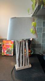 Gratis houten tafellamp - opknapper, Huis en Inrichting, Lampen | Tafellampen, Ophalen, Gebruikt, Minder dan 50 cm
