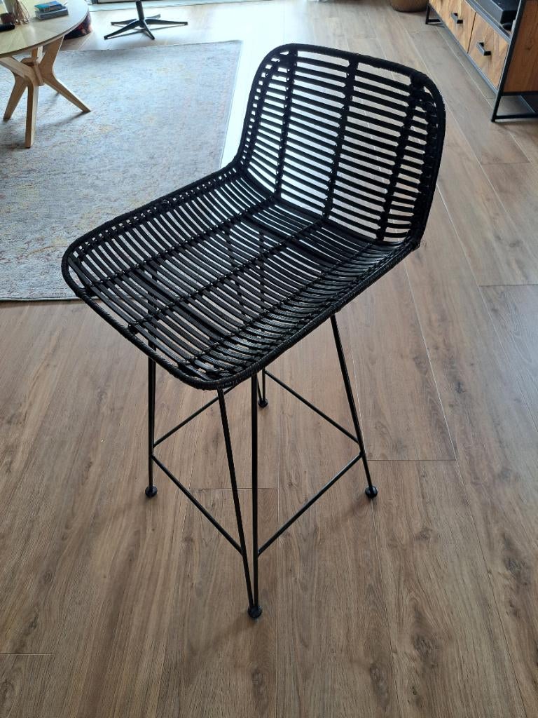 2 Barkrukken, Huis en Inrichting, Barkrukken, 2 krukken, Ophalen, Zo goed als nieuw, 60 tot 90 cm