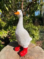 Gans laarsjes, kinder, babykamer Rood 30cm, Ophalen of Verzenden, Nieuw, Kunststof, Dierenbeeld