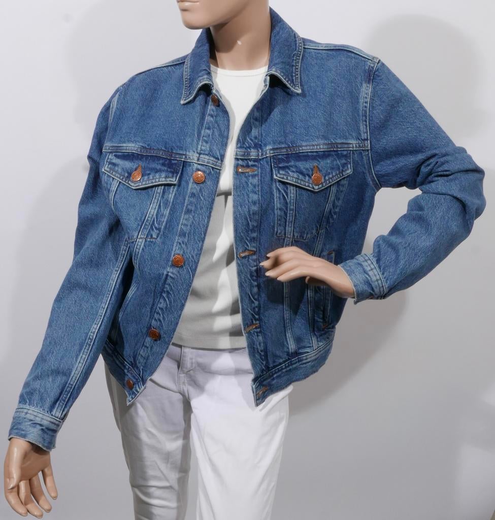 SAMSOE SAMSOE denim jacket maat XS ZGAN, Blauw, Ophalen of Verzenden, Zo goed als nieuw, Jasje