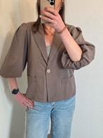 Ambika blazer met pofmouwen – trendy blazer – maat M/L, Maat 38/40 (M), Bruin, Ophalen of Verzenden, Zo goed als nieuw