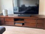 Houten tv meubel, Ophalen, Gebruikt, 200 cm of meer, Minder dan 100 cm