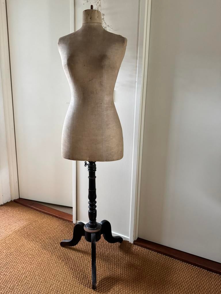 Shabby brocante chique oude paspop manequin, Ophalen