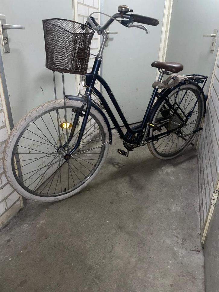 Damesfiets”ELOPS”-“Decathlon“met 6versnellingen en handrem, Fietsen en Brommers, Fietsen | Dames | Damesfietsen, Gebruikt, Overige merken