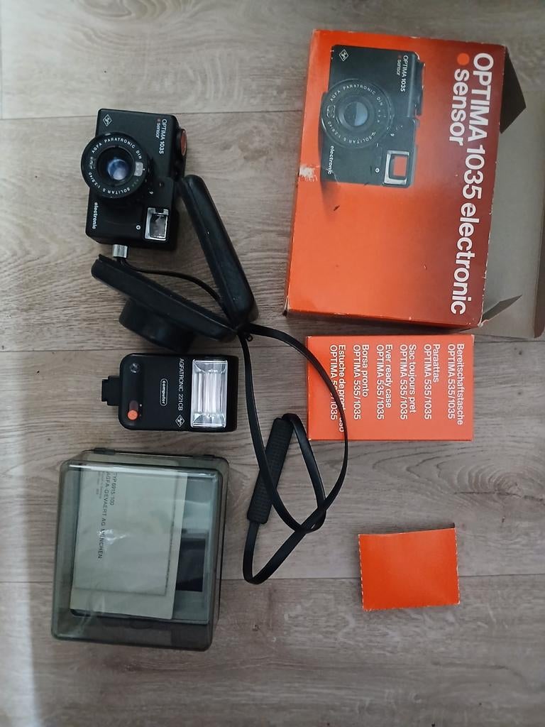 Agfa Optima 1035 Camera met Flitser en Originele Verpakking, Audio, Tv en Foto, Fotocamera's Analoog, Ophalen of Verzenden, Gebruikt