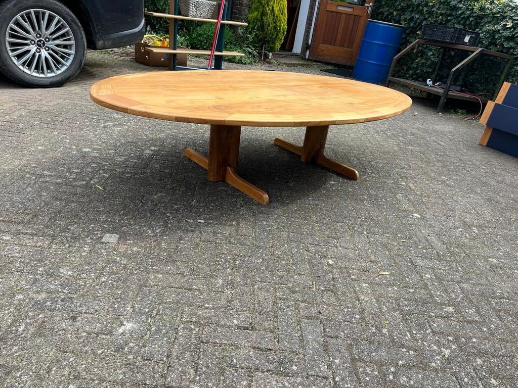 houten ovale salontafel, Ophalen