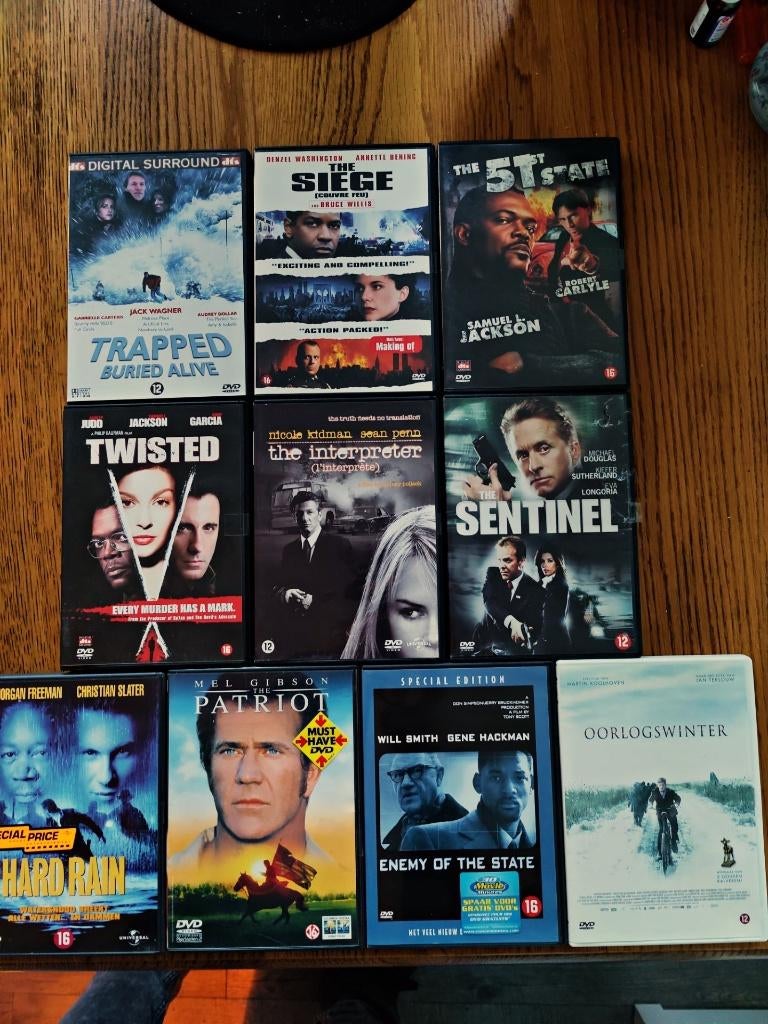 10 DVD films, Alle leeftijden, Ophalen of Verzenden, Gebruikt, Actie