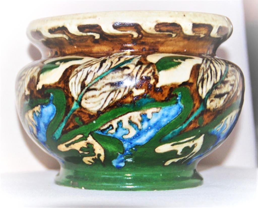 Nicolaas Brandjes Bloempot/Purmerend Plateel/, Antiek en Kunst, Antiek | Keramiek en Aardewerk, Ophalen of Verzenden