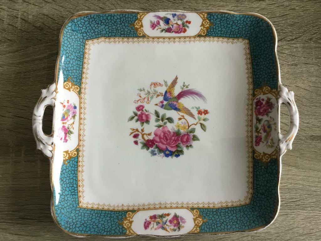 Vierkant bord van Ye Old English Grosvenor China, Ophalen of Verzenden