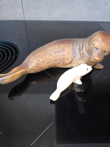 Goebel Zeehond met Jong - Perfecte Staat beschikbaar voor biedingen