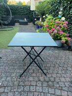 Bistro tafel metaal, inklapbaar 70 x 70 x 70, Ophalen, Zo goed als nieuw, Vierkant, Metaal