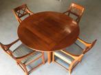 Vintage eethoek. Schuitema en Zn, art deco stijl jaren 70, Huis en Inrichting, Ophalen of Verzenden, Zo goed als nieuw, 4 tot 6 stoelen