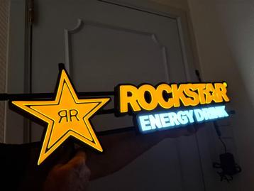 Grote Lichtreclame Rockstar Energy Drink (nieuw in doos) beschikbaar voor biedingen