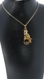 Papegaai 18k hanger goud robijn diamant saffier smaragd luxe, Sieraden, Tassen en Uiterlijk, Kettinghangers, Voordeelsieraden