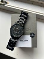 Seizmont black phantom watch., Sieraden, Tassen en Uiterlijk, Horloges | Heren, Ophalen, Zo goed als nieuw, Staal, Overige merken