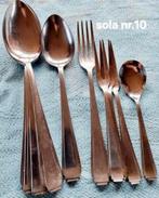 Bestek G Sola Z uitsparing in de handvatten, Huis en Inrichting, Keuken | Bestek, Ophalen of Verzenden, Gebruikt, Rvs of Chroom