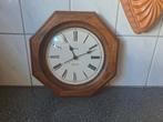Vintage houten Gema Quartz wandklok., Wandklok, Ophalen of Verzenden, Zo goed als nieuw, N.v.t